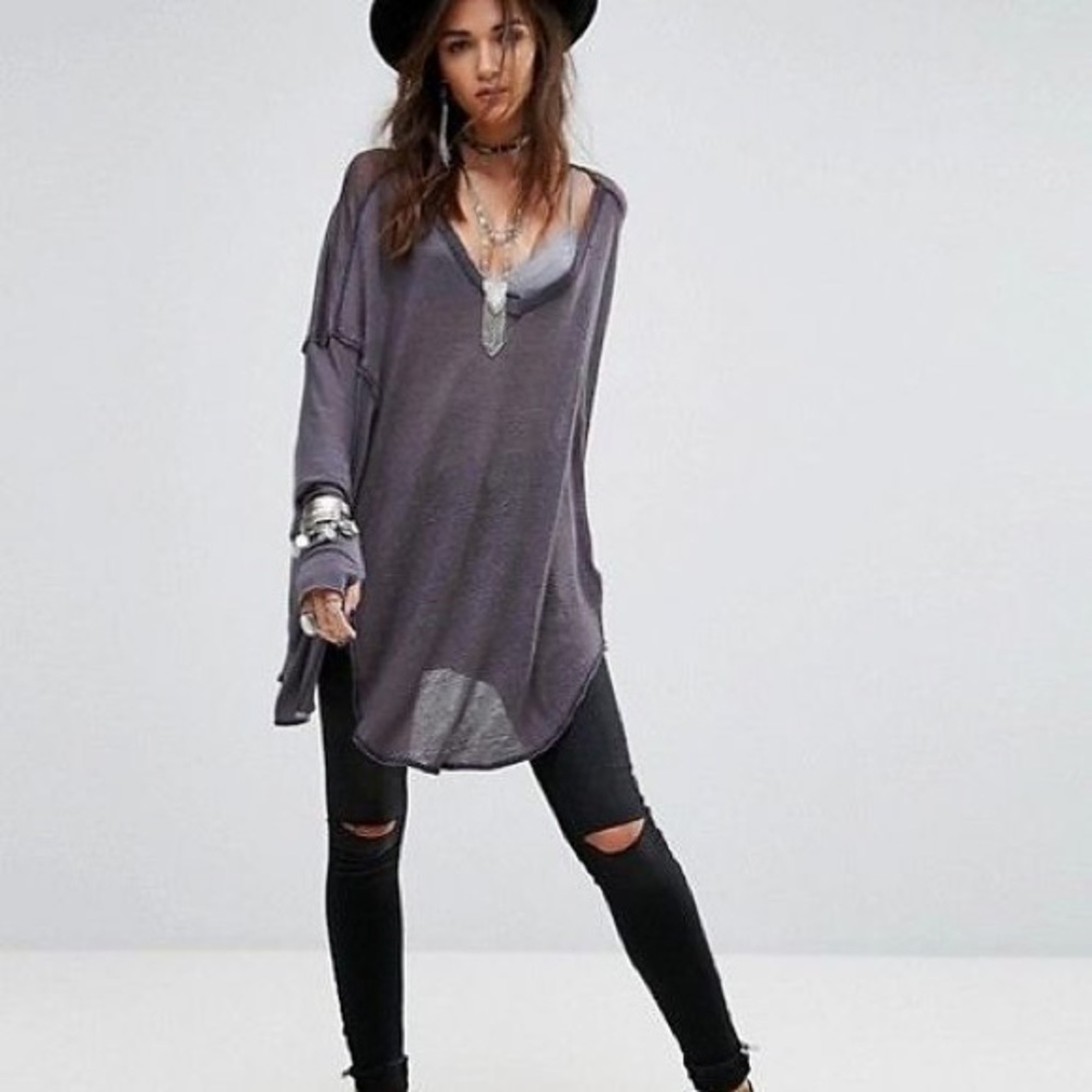 Not for Sale NWT Free People NEVER GIVE UP Tee